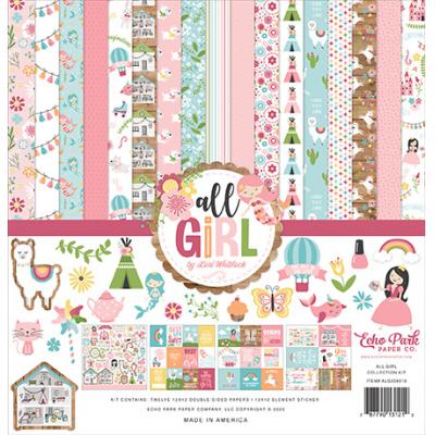 Echo Park All Girl Designpapier - Collection Kit